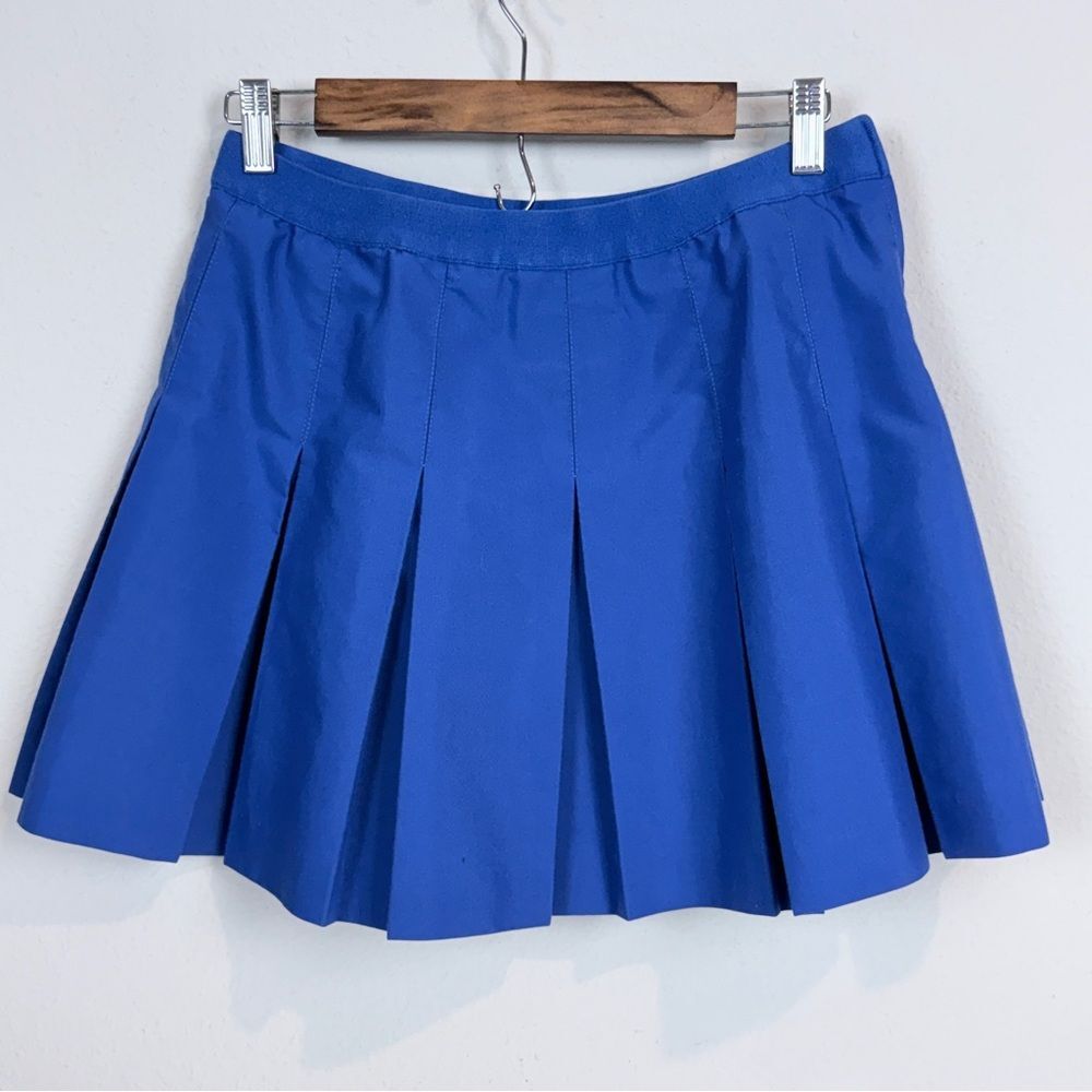 Vintage Lily’s of Beverly Hills Blue Pleated Mini Skirt 14 (29” waist)